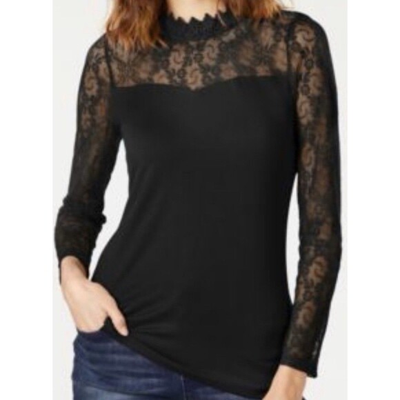 International Concepts Women's Gothic Victorian Elegant Black Lace High Neck Med - Picture 2 of 8